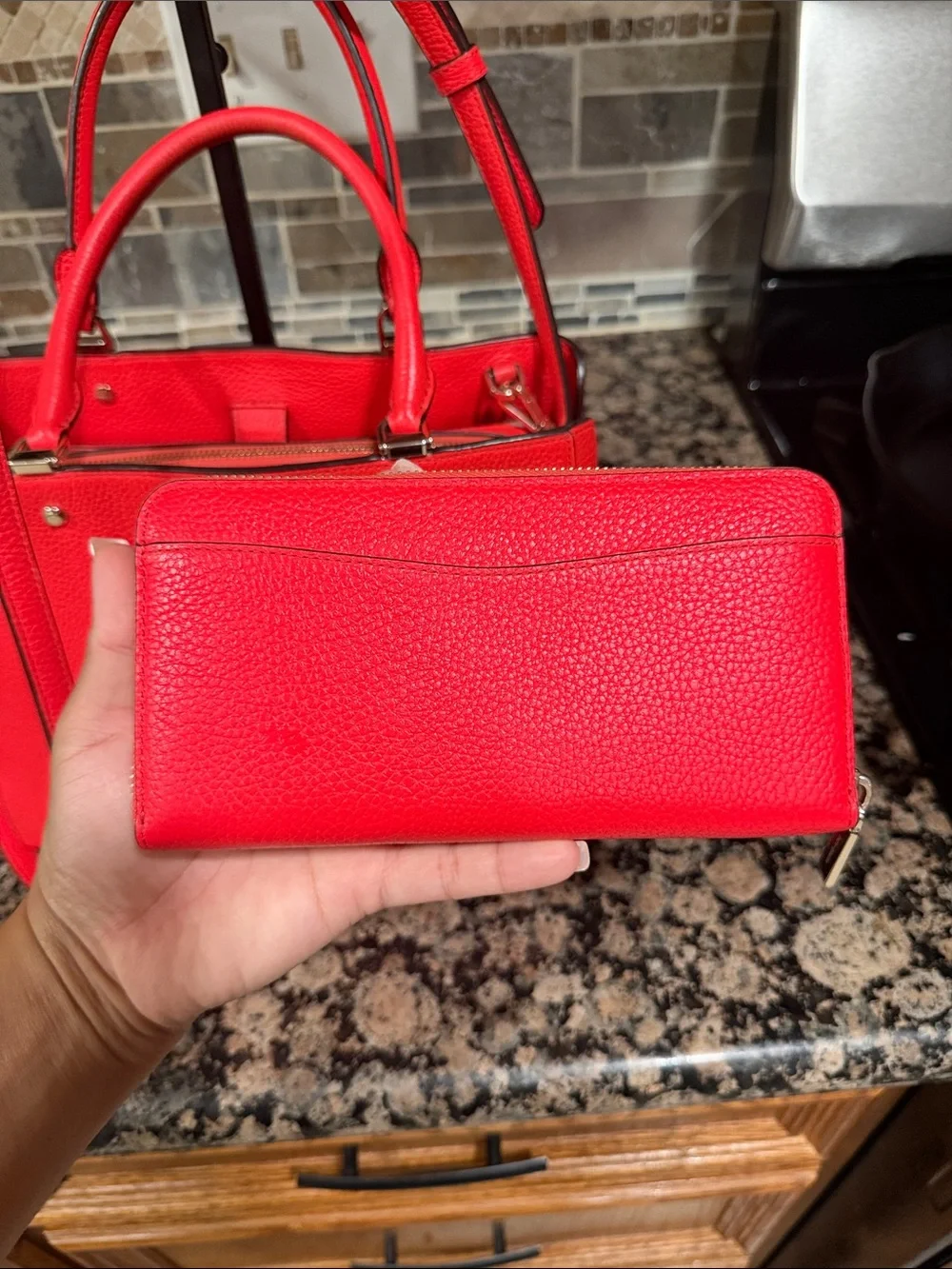 kate spade bright red